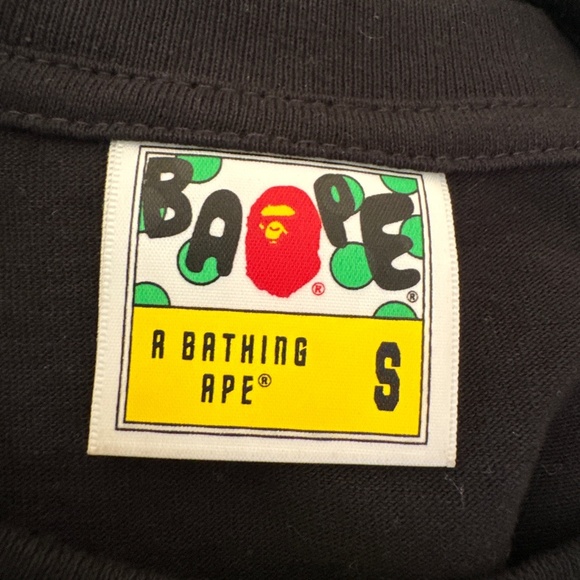 Bape Black Short Sleeve Tee with Graphic - Picture 5 of 8